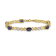14k Yellow Gold and Rhodium Over 14k Yellow Gold Diamond and Sapphire
Infinity Bracelet