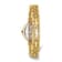 Ladies Charles Hubert Gold-finish Gold Dial Chain Bracelet Watch