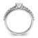 Rhodium Over 10K White Gold Lab Grown Diamond VS/SI GH, Engagement Ring 0.74ctw