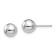 Rhodium Over 14k White Gold Polished 7mm Ball Stud Earrings