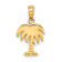 10K Yellow Gold Charleston Palm Tree Charm