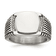 Stainless Steel Polished with Cubic Zirconia Signet Ring