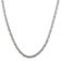 Sterling Silver 4mm Fancy Byzantine Chain Necklace