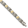 Titanium with 14K Inlay Brushed and Polished 8.5-inch Bracelet
