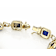 Lapis Lazuli Tennis Bracelet In 18K Gold Over Sterling Silver