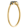 10K Yellow Gold Marquise Sapphire Ring .22ctw