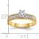 14K Yellow Gold AA Quality Engagement Ring 0.09ctw