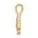 14k Yellow Gold Diamond Number 4 Pendant