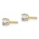 14K Yellow Gold Lab Grown Diamond 1/5ctw VS/SI GH 4 Prong Earrings