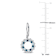 2ctw Sky Blue, London Blue and White Topaz Open Circle Drop Earrings in
Sterling Silver
