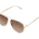 QUAY "HIGH-PROFILE" White Aviator Frame / Brown Polarized
Lenses Sunglasses