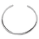 Rhodium Over Sterling Silver Textured Cuff Bracelet