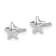 Rhodium Over Sterling Silver Star Children's Post Earrings