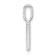 14K White Gold Diamond Lower Case Letter W Initial Pendant