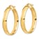 14k Yellow Gold High Polished 1 1/4" Hoop Earrings