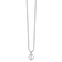 Rhodium Over Sterling Silver White Ice Diamond Anchor Necklace