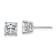 Rhodium Over 14K White Gold 2.25ct. 6.0mm Cushion D E F Pure Light
Moissanite Earrings