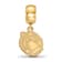 14K Yellow Gold Over Sterling Silver LogoArt Mississippi State
University Small Dangle Bead