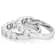 Oval CZ Set Of Two Stackable Band Rings In Rhodium Over Brass 5.30ctw