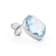 Blue Cushion Topaz Sterling Silver Earrings 12ctw