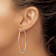 Rhodium Over 14k White Gold Polished 2 1/8" Endless Tube Hoop Earrings