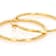 Statement Polished Hoop Earrings In 18K Gold Over Sterling Silver