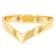 Chevron Band Ring In 18K Gold Over Sterling Silver