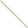 14k Yellow Gold 5mm Hand-polished Fancy Link Bracelet