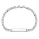 Rhodium Over 14k White Gold Mariner Link ID Bracelet