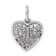 Rhodium Over 14k White Gold Diamond Heart Pendant