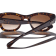 Chanel Dark Brown Tortoise "CC" Logo Accent Frame/ Brown Lens Sunglasses