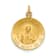 14K Yellow Gold Sacred Heart of Jesus Medal Charm