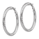 Rhodium Over 14k White Gold 1 13/16" Diamond-Cut Round Hoop Earrings