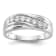 Rhodium Over 14K Gold Lab Grown Diamond SI1/SI2, G H I, Men's Band