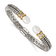 Sterling Silver with 14K Gold Over Sterling Silver Oxidized Freshwater
Cultured Pearl/Diamond Cuff