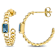 London Blue Topaz 14K Yellow Gold Earrings 0.8ctw