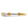 14K Yellow Gold Stackable Expressions Citrine and Diamond Ring 0.30ctw