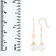 White Cultured Freshwater Pearl 14k Yellow Gold Earrings 7-7.5mm
