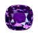 Purple Sapphire Loose Gemstone Unheated 8.68x7.9mm Cushion 3.53ct