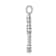 Rhodium Over 14k White Gold Diamond Filigree Budded Cross Pendant