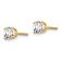 14K Yellow Gold Lab Grown Diamond 2/3ctw VS/SI GH Screw Back 4 Prong Earrings