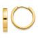 14k Yellow Gold 9/16" Round Hinged Hoop Earrings