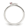 Sterling Silver Polished Pink Cubic Zirconia and Star Children's Ring