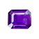 Purple Sapphire Unheated 12x10.1mm Emerald Cut 5.24ct