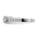Rhodium Over 10K White Gold Lab Grown Diamond VS/SI GH, Engagement Ring 0.74ctw