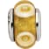Sterling Silver Yellow Hand-blown Glass Bead