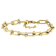 Stirrup Link Bracelet In Gold-Tone 6.5mm