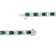 6.25ctw Emerald and Diamond Bracelet in 14k White Gold