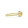 Yellow  Citrine and White Topaz 14K Yellow Gold Over Sterling Silver Ring