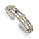Sterling Silver with 14K Gold Over Sterling Silver Accent Oxidized
1.74ct. Gemstone Cuff Bracelet